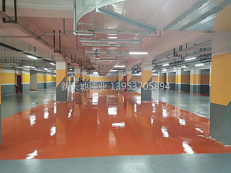 地下車庫停車場(chǎng)水泥自流平施工案例