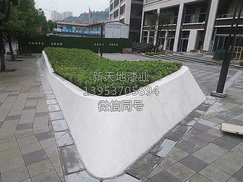 現(xiàn)澆水磨石花壇異形花壇座椅